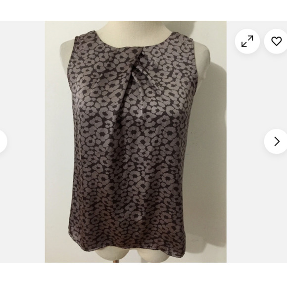 Ann Taylor LOFT Tops - Ann Taylor LOFT Womens Size Small Cami Sleeveless Mauve & Taupe Top Shirt